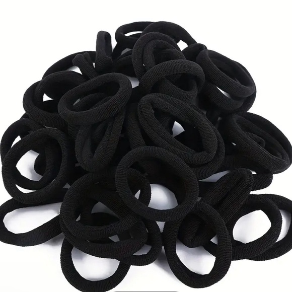 100 Elastic Hair Bands - Picture 1 of 2